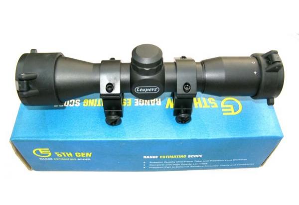 LEAPERS 6X32 RIFLE SCOPE FLIP UPS FREE MOUNTS